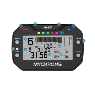 MyChron5 S 2T ohne Sensoren, mit Verlängerung 2T