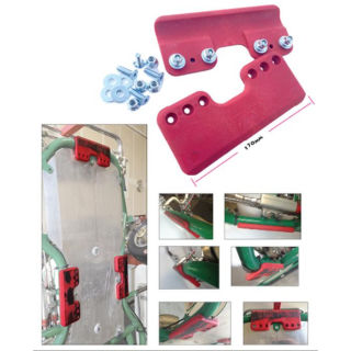 Chassis Schutz rot/schwarz 1 Stück Universal CRG, Sodi, Mach1, Birel, Zanardi