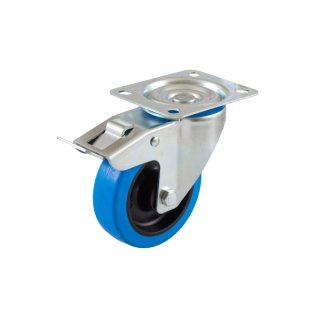 Lenkrolle für Kartwagen Ø 100 mm Leichtlaufrolle mit Bremse