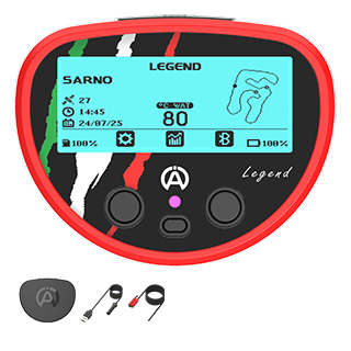 Alfano LEGEND mit Schutzabdeckung, USB-Ladekabel, RPM-Kabel